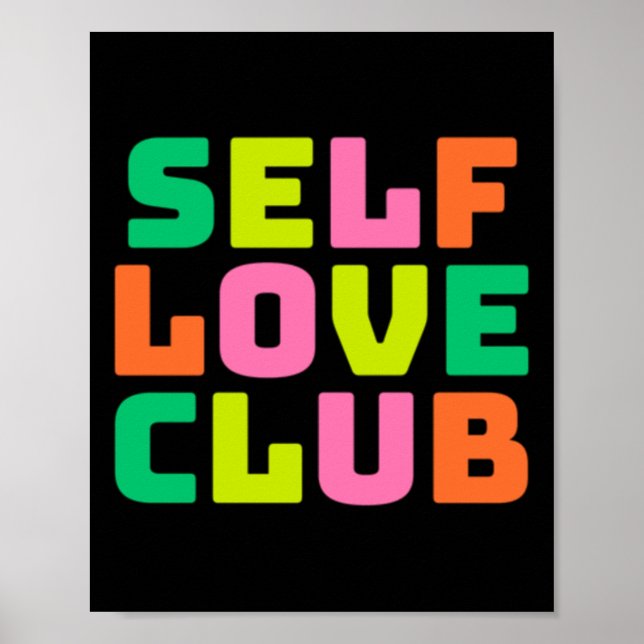 Póster Pegatina del club de amor propio (Frente)