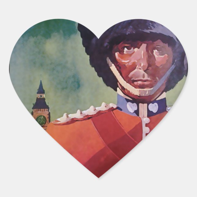 Poster Pegatina del corazón de Londres (Anverso)
