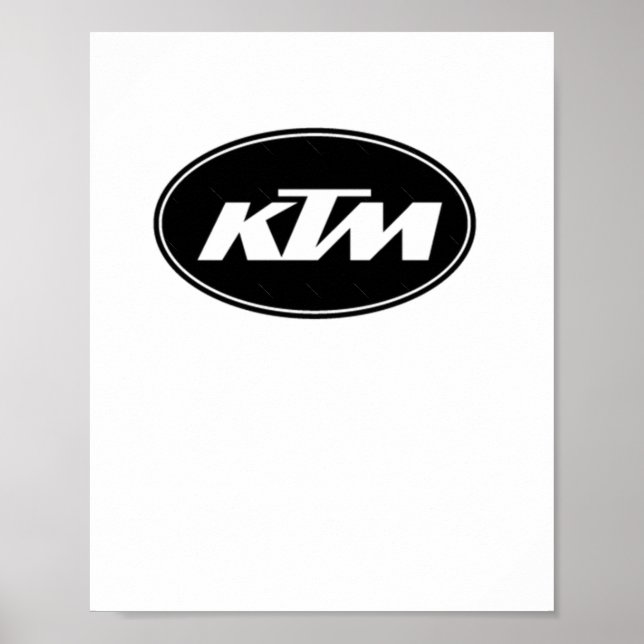 Póster Pegatina del logotipo de Ktm (Frente)