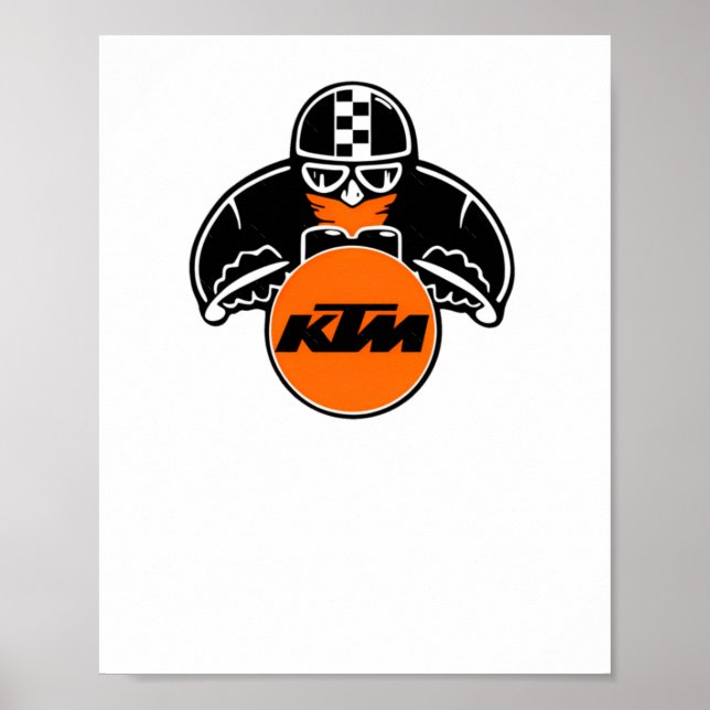 Póster Pegatina del logotipo de Ktm4 (Frente)