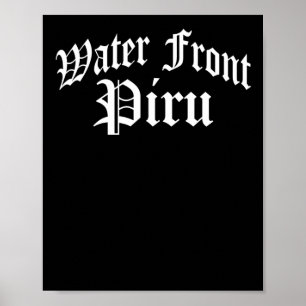 Póster Pegatina del muelle delantero del agua