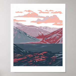 Póster Pegatina del Parque Nacional de los Montes Torngat