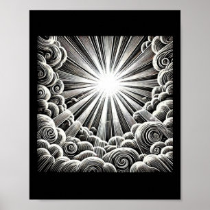 Póster Pegatina Per Aspera Ad Lux