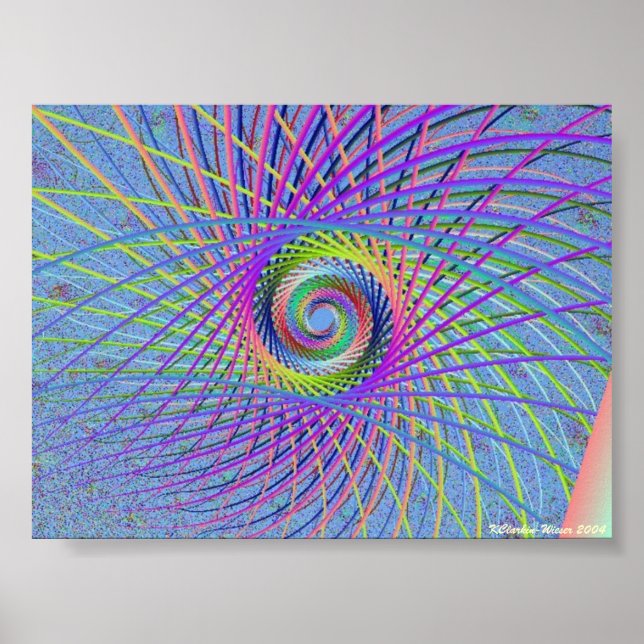 Póster Pegatinas espirales (Frente)