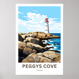 Póster Peggy's Cove Canada Travel Print