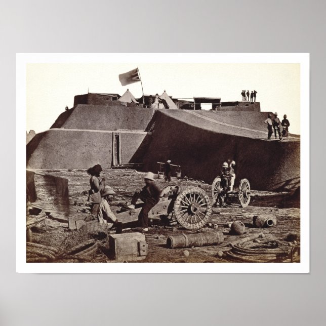 Póster Pehlang Fort, 1860 (huella de plata en álbumen) (Frente)
