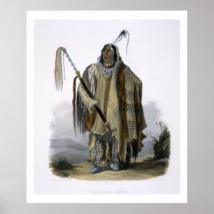 Póster Pehriska-Ruhpa, un Minatarre o indio