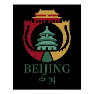 Póster Pekín China Asia