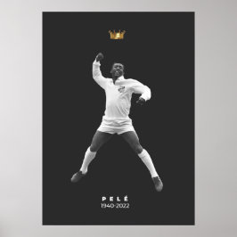 Póster Pelé minimalista - 1940-2022