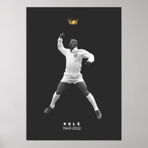 Póster Pelé minimalista - 1940-2022