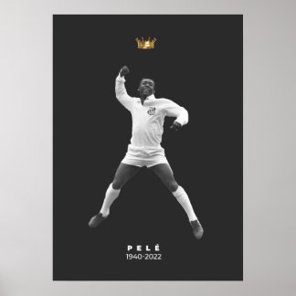 Póster Pelé minimalista - 1940-2022