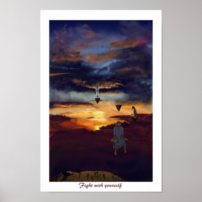 Póster Pelea contigo mismo (Frente)