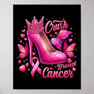 Póster Pelea contra el cáncer de mama como una reina de Á