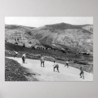 Póster Pelea de bola de nieve - Fiesta de campo de encues