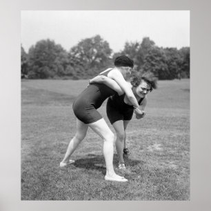 Póster Pelea de gatos, 1900s tempranos