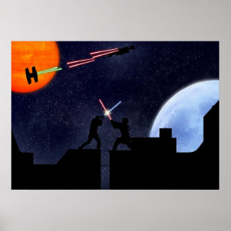 Póster Pelea de luz