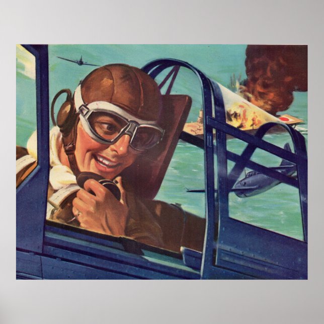 Póster Pelea de perros en la Segunda Guerra Mundial de lo (Frente)