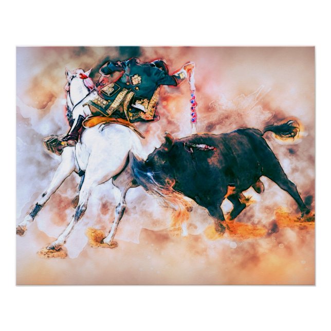 Póster Pelea de toros de España (Anverso)