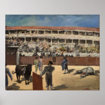 Pelea de toros de Manet - Poster