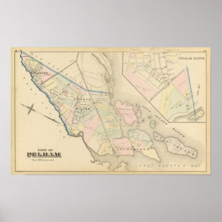 Póster Pelham, Pelham Manor, Nueva York