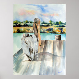 Póster Pelican con una actitud
