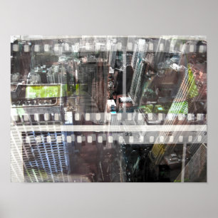 Póster Película abstracta