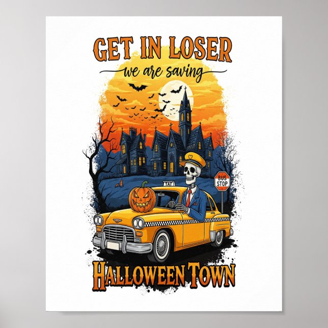 Póster Película antigua de Halloween (Frente)