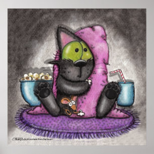 Póster Película aterradora: gato y ratón