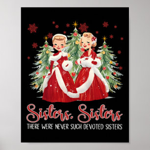 Póster Película Blanca Vintage Navidad 1954 Hermanas Herm