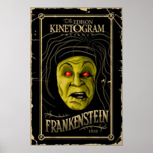 Póster Película Clásica Frankenstein 1910