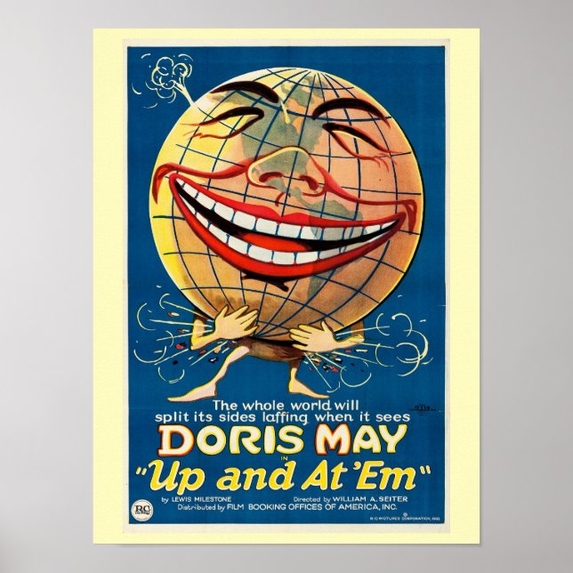 Póster Película de 1922 arriba y en 'Em (Frente)