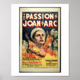 Póster Película de 1929 La pasión de Juana de Arco