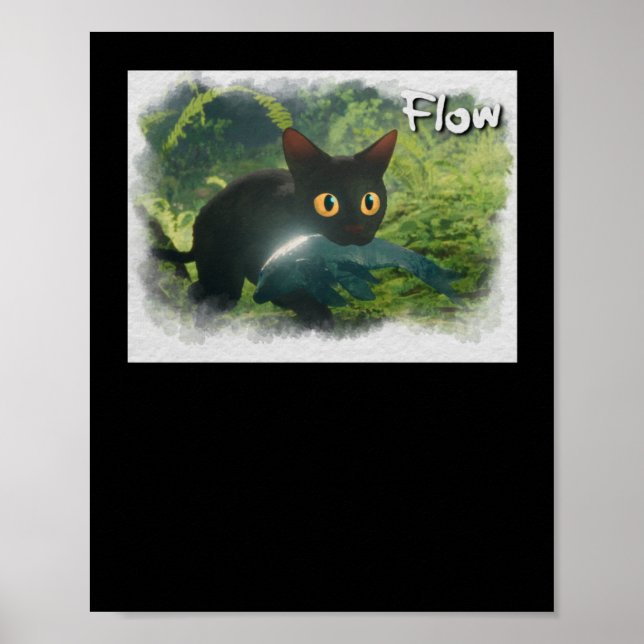 Póster Película de animación de flujo de gato Sticker  (Frente)