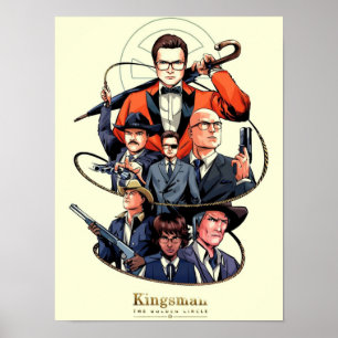 Póster Película de Kingsman El Círculo Dorado