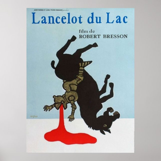 Póster Película de Lancelot du Lac Robert Bresson (Frente)
