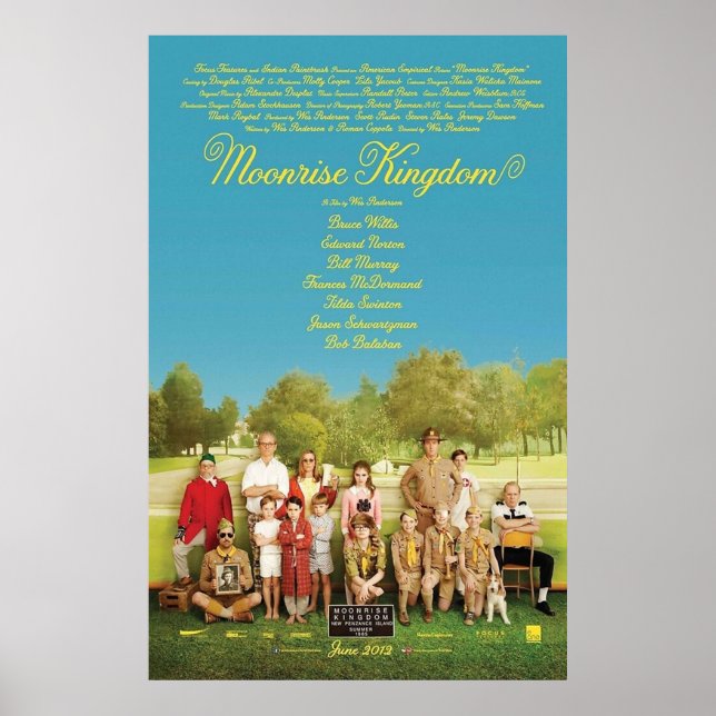 Póster Película de Moonrise Kingdom (Frente)
