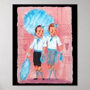 Póster Película de Navidades blancos de las hermanas Paja