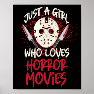 Póster Película de terror espantosa Máscara de hockey Sol