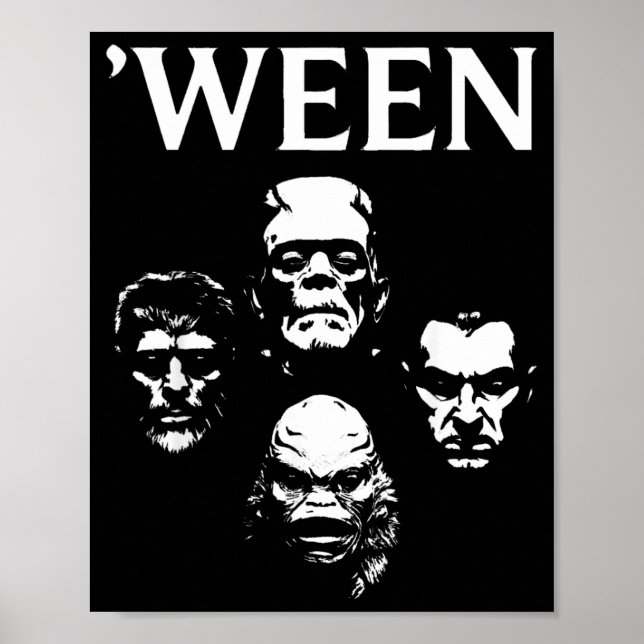 Póster Película de terror Halloween Clic Disfraz de monst (Frente)