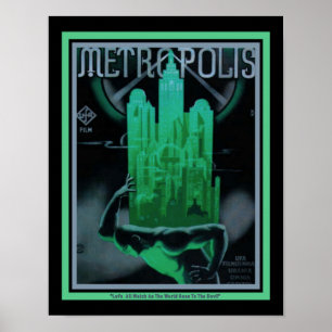Póster Película "Metropolis" Art Deco 1927
