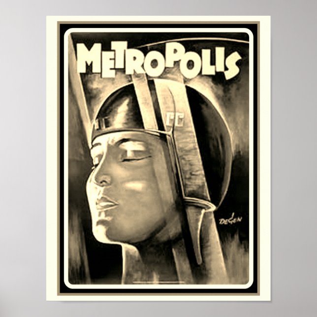 Póster Película "Metropolis" de 1927 (Frente)