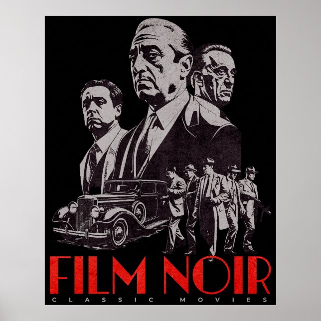 Póster Película Noir - Películas clásicas (Frente)