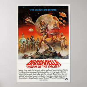 Póster Película original de Barbarella