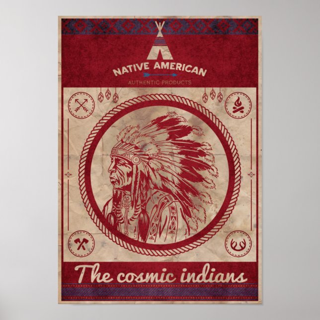 Póster Película poster "indios" (Frente)