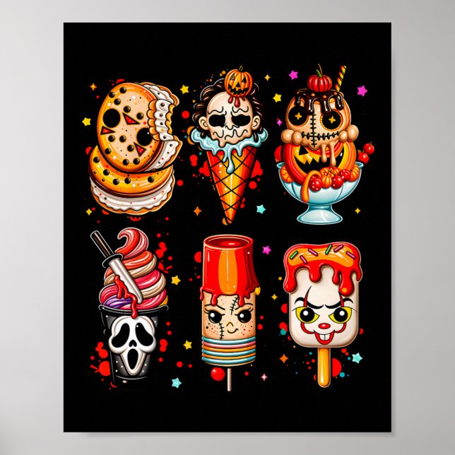 Póster Películas de horror verano Popsicle Halloween Hela (Frente)
