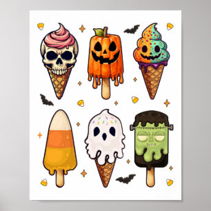 Póster Películas de horror verano Popsicle Halloween Hela