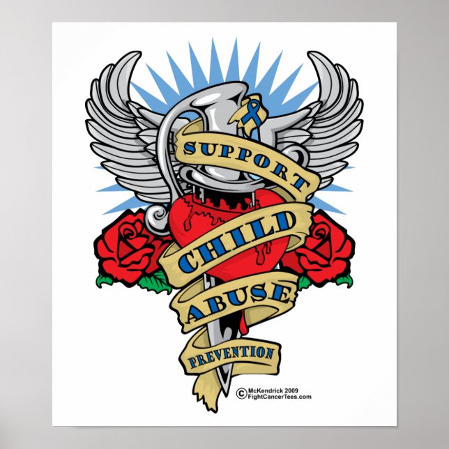 Póster Peligro de prevención del abuso infantil (Frente)