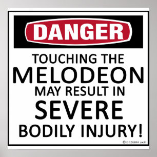Póster Peligro Melodeon