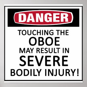 Póster Peligro Oboe