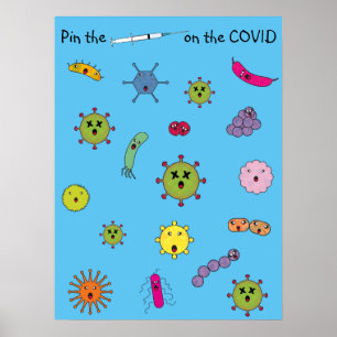 Póster Pellizque la aguja en el COVID